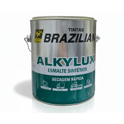 Esmalte Sintético Brilhante Industrial 3,6 Litros - ALKYLUX - BRAZILIAN - CONSTRUTINTAS