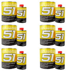 KIT Com 6 Primer PU 51 750ml + Endurecedor 150ml - MAXI RUBBER - CONSTRUTINTAS