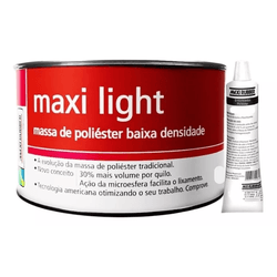 Massa Poliéster 900g Maxi Light Maxi Rubber - CONSTRUTINTAS