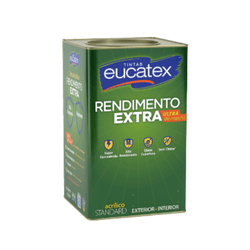 Tinta Acrílica Fosca Standard 18 Litros - EUCATEX RENDIMENTO EXTRA - CONSTRUTINTAS