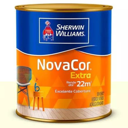 Tinta Acrílica Novacor Extra Mais Rendimento Branco Fosco - Sherwin Williams 3,6L - CONSTRUTINTAS