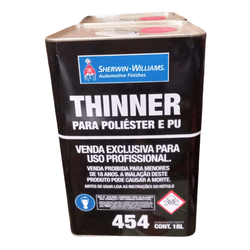 Thinner para Poliéster/Pu 454 18 Litros - Lazzuril - CONSTRUTINTAS
