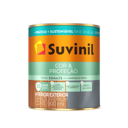 Esmalte Base Água Branco Brilhante Premium 900ml - COR & PROTEÇÃO - SUVINIL - CONSTRUTINTAS