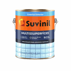 Esmalte Acetinado Branco 3,6 Litros - MULTISSUPERFÍCIES - SUVINIL - CONSTRUTINTAS