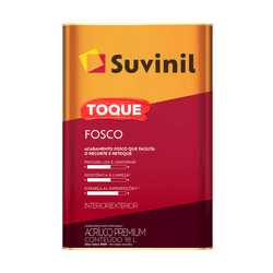 Tinta Acrílica Fosca Prêmium 18 Litros - SUVINIL TOQUE FOSCO - (Escolha a Cor) - CONSTRUTINTAS