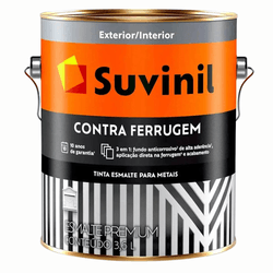 Esmalte Brilhante Branco 3,6 Litros Contra Ferrugem Suvinil - CONSTRUTINTAS