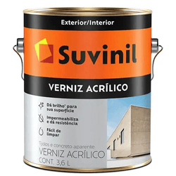 Verniz Acrílico Brilhante Suvinil 3,6L - CONSTRUTINTAS