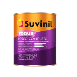 Tinta Acrílica Fosca Prêmium Branco 900ml - SUVINIL TOQUE FOSCO COMPLETO - CONSTRUTINTAS