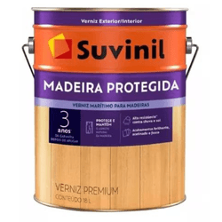 VERNIZ BRILHANTE INCOLOR 18L MARITIMO MADEIRA PROTEGIDA - SUVINIL - CONSTRUTINTAS