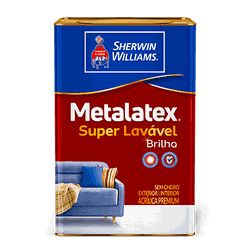 Tinta Acrílica Semibrilho Premium 18 Litros - SHERWIN WILLIAMS - METALATEX - BRILHO PERFEITO - CONSTRUTINTAS