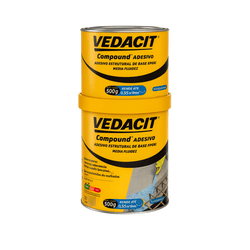 Kit Adesivo Estrutural Compound 1KG Parte A + B - VEDACIT - CONSTRUTINTAS