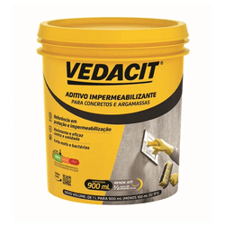 Aditivo Impermeabilizante para Concreto E Argamassa Vedacit Branco 900ml - CONSTRUTINTAS