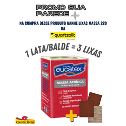 Massa Acrilica 25kg - EUCATEX - CONSTRUTINTAS