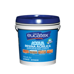Resina Acrílica Brilhante Base Água Prêmium 3,6 Litros - ACQUA - EUCATEX - CONSTRUTINTAS