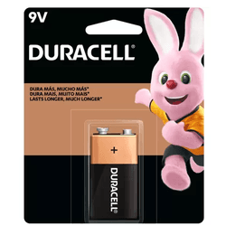 Bateria 9V Duracell Alcalina - COPEL ELETRONICA