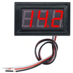 Mini Voltímetro Digital 0-30 Volts DC Vermelho - COPEL ELETRONICA