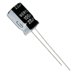 Capacitor Eletrolítico 22uF / 100V - COPEL ELETRONICA