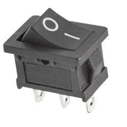 Chave Gangorra KCD1-102 Preta 3T 6A 250V (L/D) - COPEL ELETRONICA