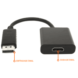 Cabo Adaptador Display Port Macho para Hdmi Fêmea - COPEL ELETRONICA