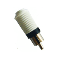 Plug RCA Plástico Branco - COPEL ELETRONICA