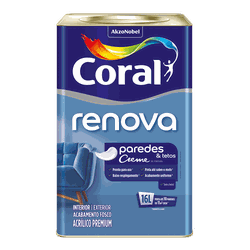 RENOVA PAREDE FOSCO AREIA 16,00L CORAL - Corante Tintas