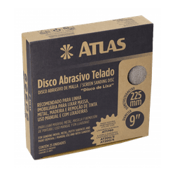 DISCO ABRASIVO TELADO 225 AT14/80 (9 POLEGADAS) AT... - Corante Tintas