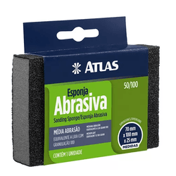 ESPONJA ABRASIVA RIGIDA MEDIA ABRASAO 100 - 50/100... - Corante Tintas