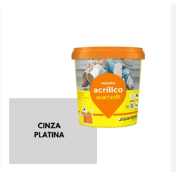 REJUNTE ACRILICO CINZA PLATINA 1KG QUARZOLIT - Corante Tintas