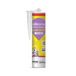 SILICONE ACETICO MULTIUSO TRANSPARENTE 250G QUARTZ... - Corante Tintas