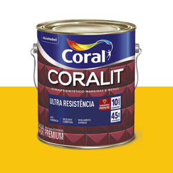 ESMALTE CORALIT ULTRA AMARELO TRATOR ALTO BRILHO 3... - CORBELLA TINTAS
