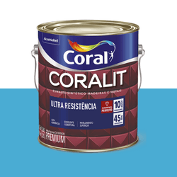 ESMALTE CORALIT ULTRA AZUL MAR ALTO BRILHO 3,6L - CORBELLA TINTAS