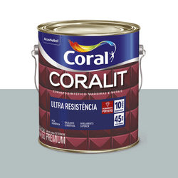 ESMALTE CORALIT ULTRA CINZA MEDIO ALTO BRILHO 3,6L - CORBELLA TINTAS