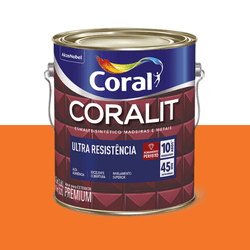 ESMALTE CORALIT ULTRA LARANJA ALTO BRILHO 3,6L - CORBELLA TINTAS
