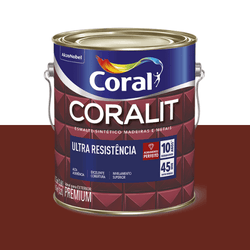 ESMALTE CORALIT ULTRA MARROM ALTO BRILHO 3,6L - CORBELLA TINTAS