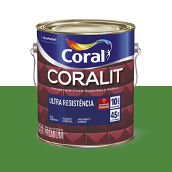 ESMALTE CORALIT ULTRA VERDE FOLHA ALTO BRILHO 3,6L - CORBELLA TINTAS