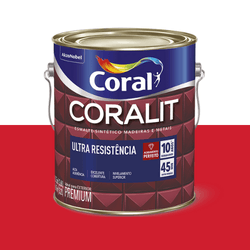 ESMALTE CORALIT ULTRA VERMELHO ALTO BRILHO 3,6L - CORBELLA TINTAS