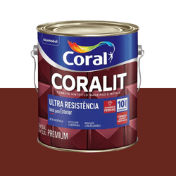 ESMALTE CORALIT ULTRA MARROM ACETINADO 3,6L - CORBELLA TINTAS