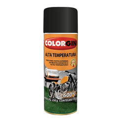 COLORGIN SPRAY ALTA TEMPERATURA PRETO - CORBELLA TINTAS