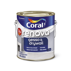 RENOVA GESSO BRANCO 3,6L CORAL DIRETO NO GESSO - CORBELLA TINTAS