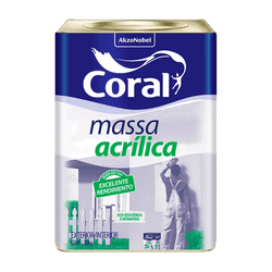MASSA ACRILICA CORAL 25KG - CORBELLA TINTAS