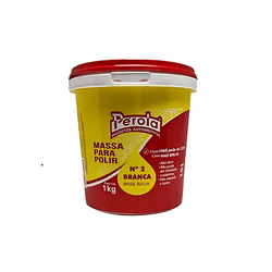 MASSA POLIR N 2 BASE AGUA 1KG PEROLA - CORBELLA TINTAS