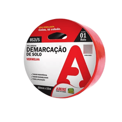 FITA DEMARCACAO SOLO VERMELHA 50MM X 15M ADERE - CORBELLA TINTAS