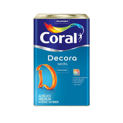 DECORA SEDA AC BRANCO 18L CORAL - CORBELLA TINTAS