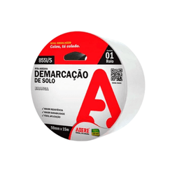 FITA DEMARCACAO SOLO BRANCA 15MM X 50M ADERE - CORBELLA TINTAS