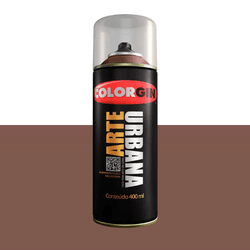 COLORGIN SPRAY ARTE URBANA MARROM TABACO - CORBELLA TINTAS