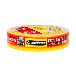 FITA CREPE ADELBRAS BRANCA 24MM X 50M REF.710 - CORBELLA TINTAS