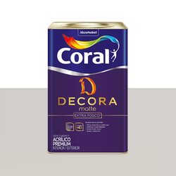 TINTA CORAL DECORA MATTE GELO 18L ACRÍLICO PREMIUM... - CORBELLA TINTAS