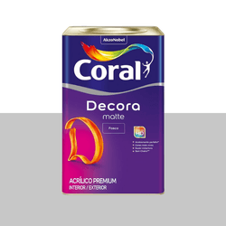 DECORA MATTE ALGODAO CINZENTO 18L - CORBELLA TINTAS