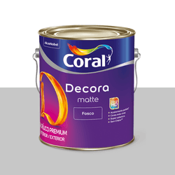 DECORA MATTE ALGODAO CINZENTO 3,6L - CORBELLA TINTAS
