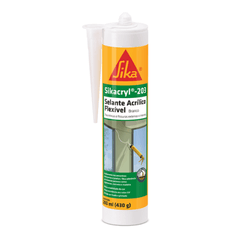 SIKACRYL 203 SELANTE ACRILICO BRANCO 280ML - CORBELLA TINTAS